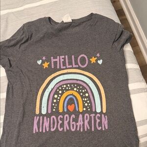 Gray Hello Kindergarten Kids Shirt